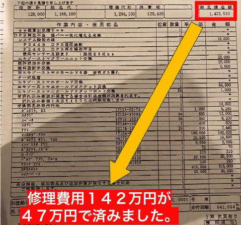部品交換なしでDPF詰まりを解消。約100万円のコスト削減に成功